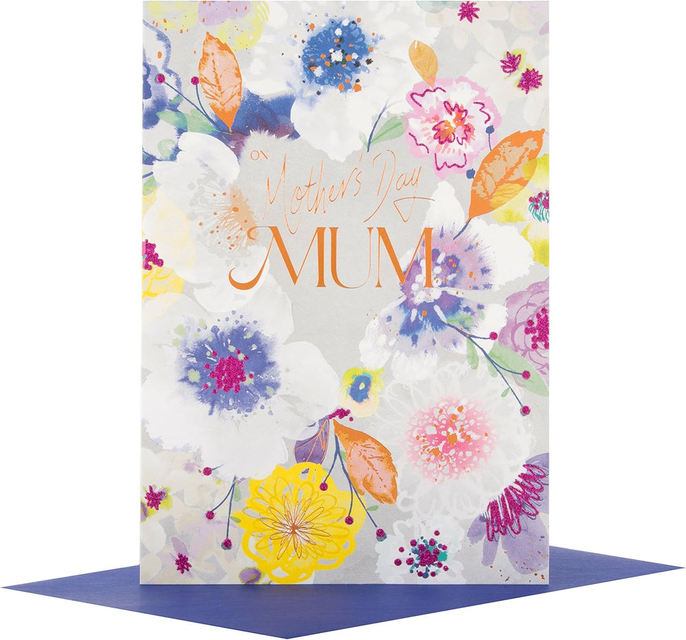 Hallmark "Love You So Much Mum" Mother’s Day card with floral design and heartfelt message inside.