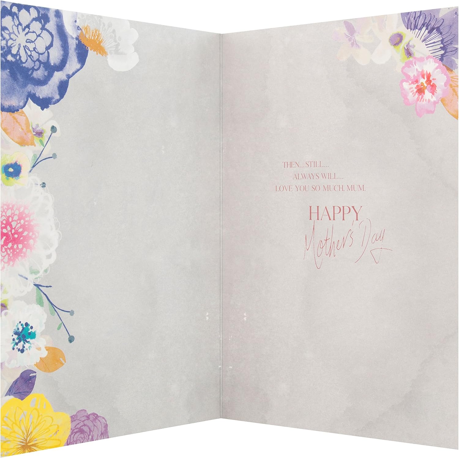 Hallmark "Love You So Much Mom" Mother’s Day greeting card with a heartfelt, sentimental design and floral accents.
