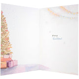 Hallmark medium Christmas greeting card featuring "Aunt and Uncle Warm Wish" design for holiday wishes.