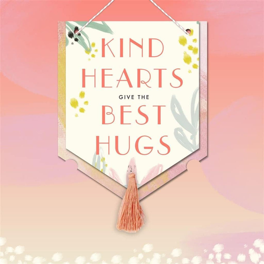Hallmark Mother's Day greeting card with sentimental "Kind Hearts Give the Best Hugs" design, featuring heartfelt artwork and message.