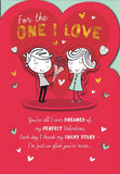 Hallmark Valentine's Day greeting card featuring "You're All I Ever Dreamed of" message with romantic floral design.