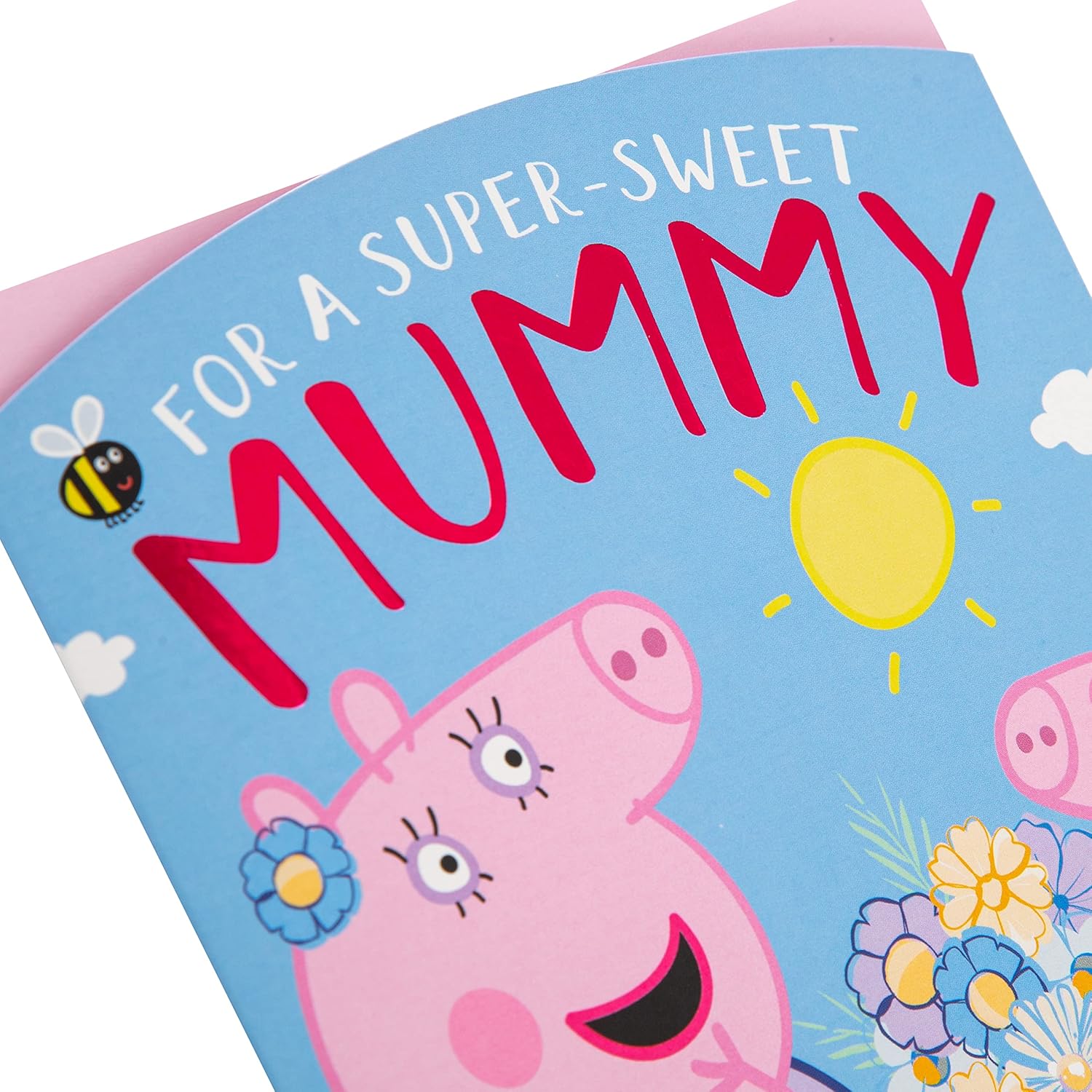 Hallmark Peppa Pig Super Sweet Mummy Mother’s Day greeting card with colorful, fun, and adorable Peppa Pig design for moms.