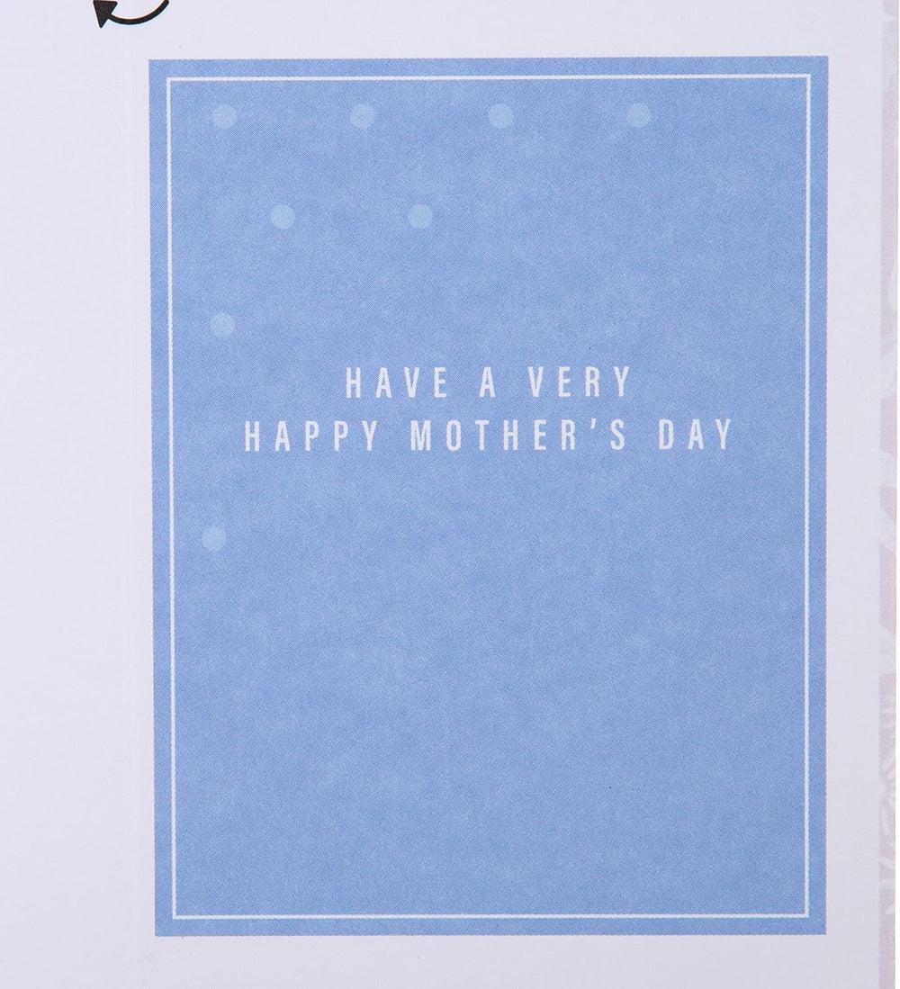 Hallmark 3D pop-up Mother's Day card featuring an elegant, vibrant floral wreath design for mum with colorful, detailed flowers.