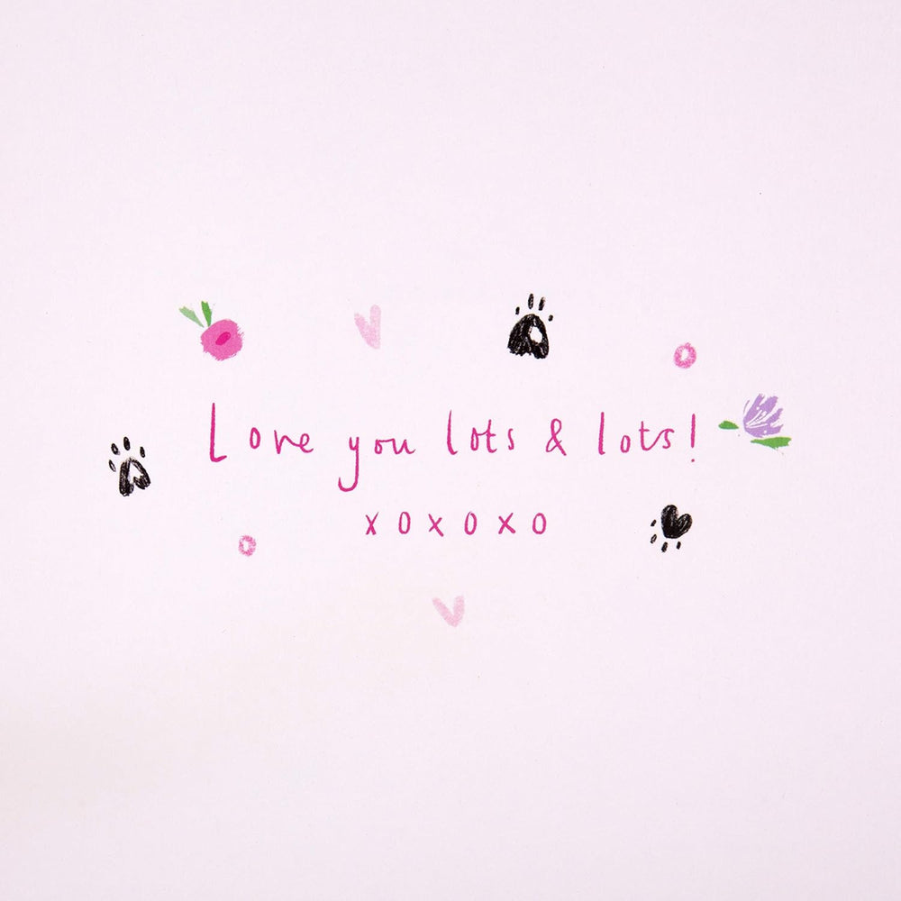 Hallmark "To the Best Mummy Ever" Mother’s Day greeting card with a cute bunny design and colorful floral details.
