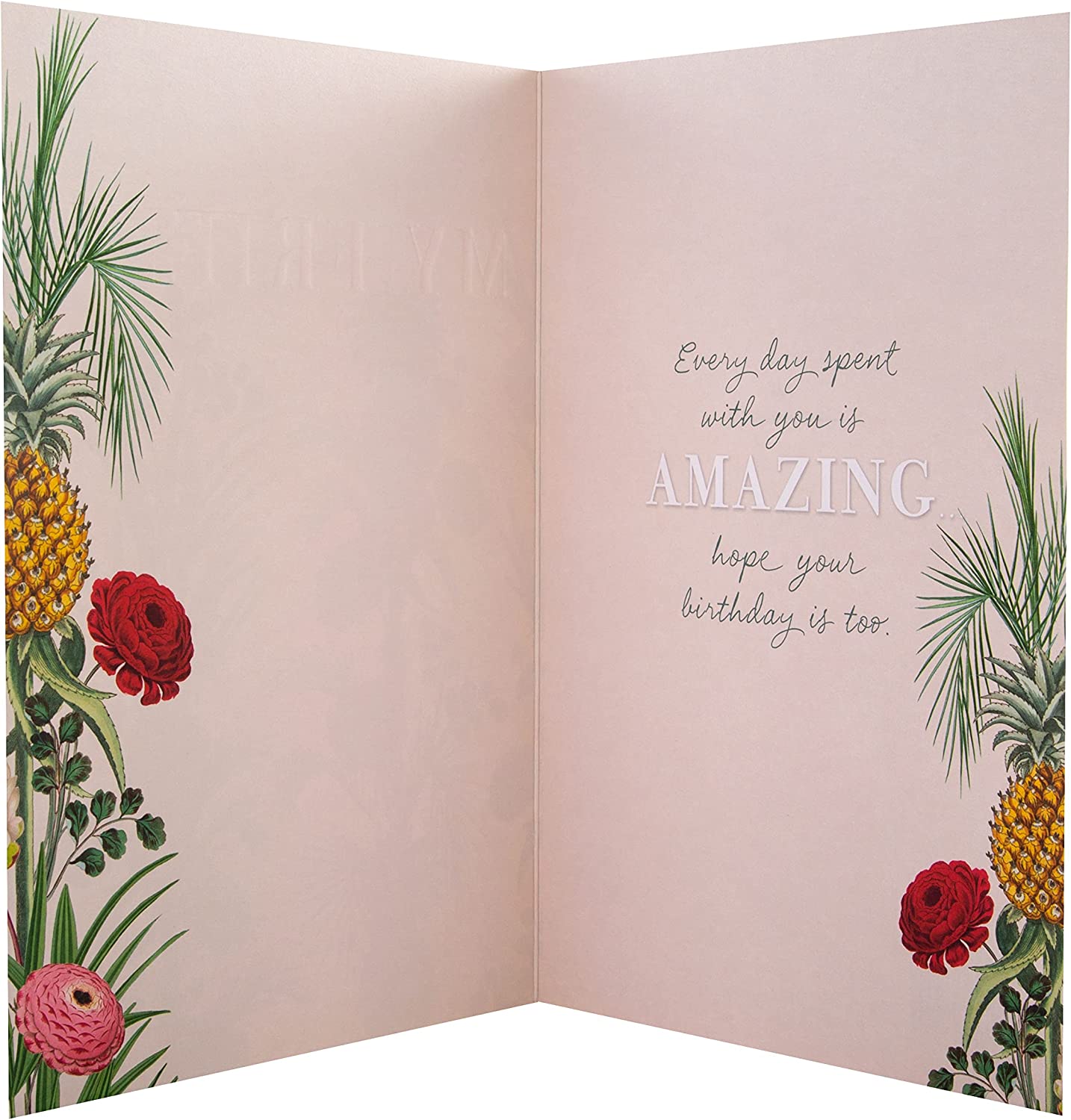 Hallmark vintage-style botanical friendship birthday card with floral design and elegant typography.