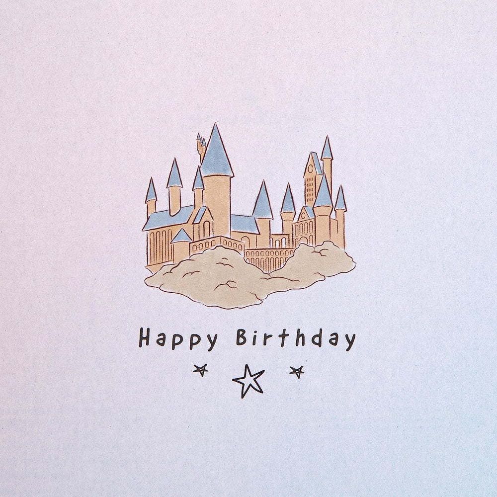 Hallmark Harry Potter Magical Daughter birthday greeting card featuring Harry Potter and magical design elements.