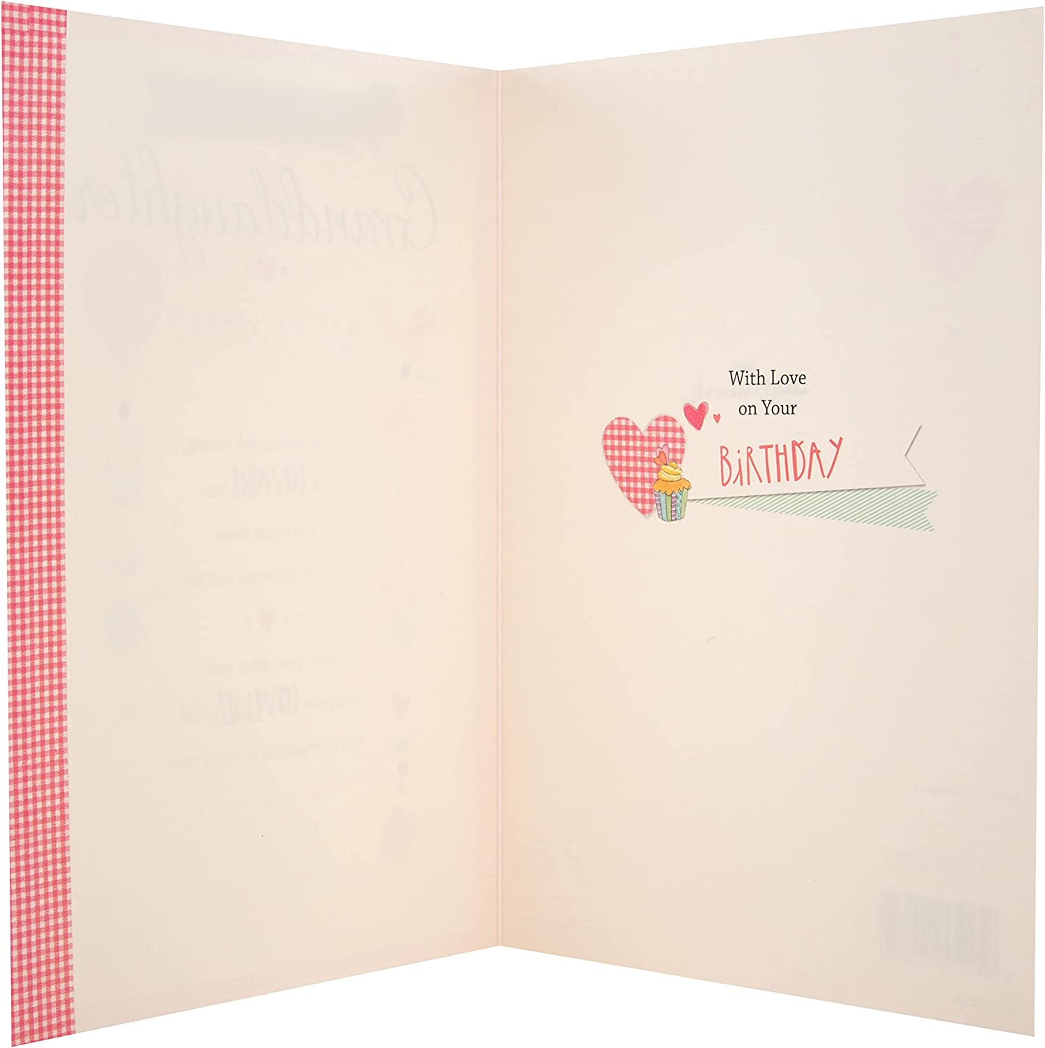 Hallmark lovable granddaughter birthday card with colorful floral design, perfect for celebrating her special day