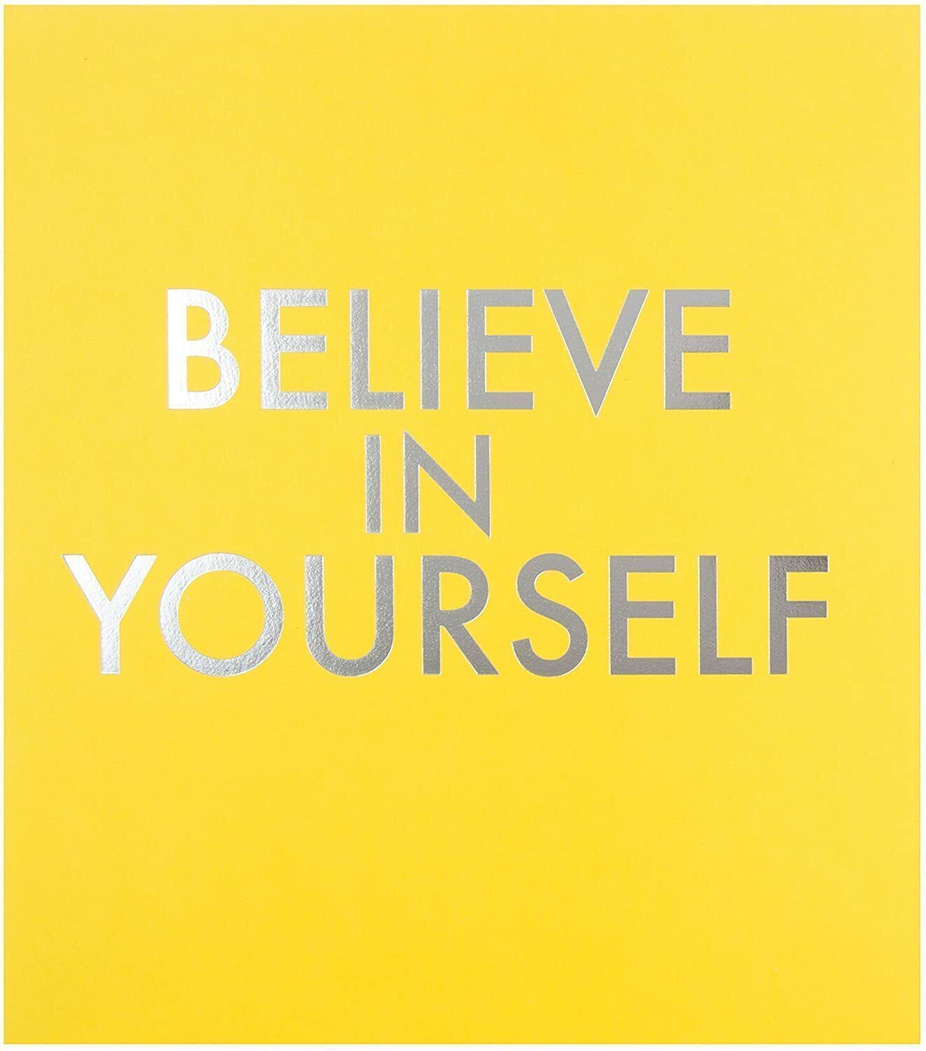 Hallmark Good Luck Exam Card featuring "Believe in Yourself" message, designed for encouragement and support during exams.