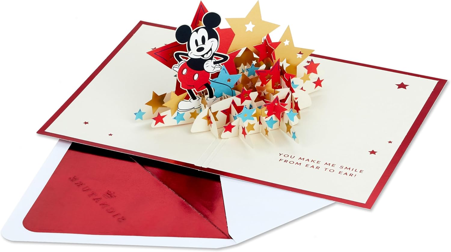 Hallmark Disney Mickey Mouse 3D pop-up greeting card featuring a colorful Mickey design for special occasions