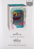 Hallmark Disney The Little Mermaid canoe design musical and light greeting card featuring underwater scene and animated elements.