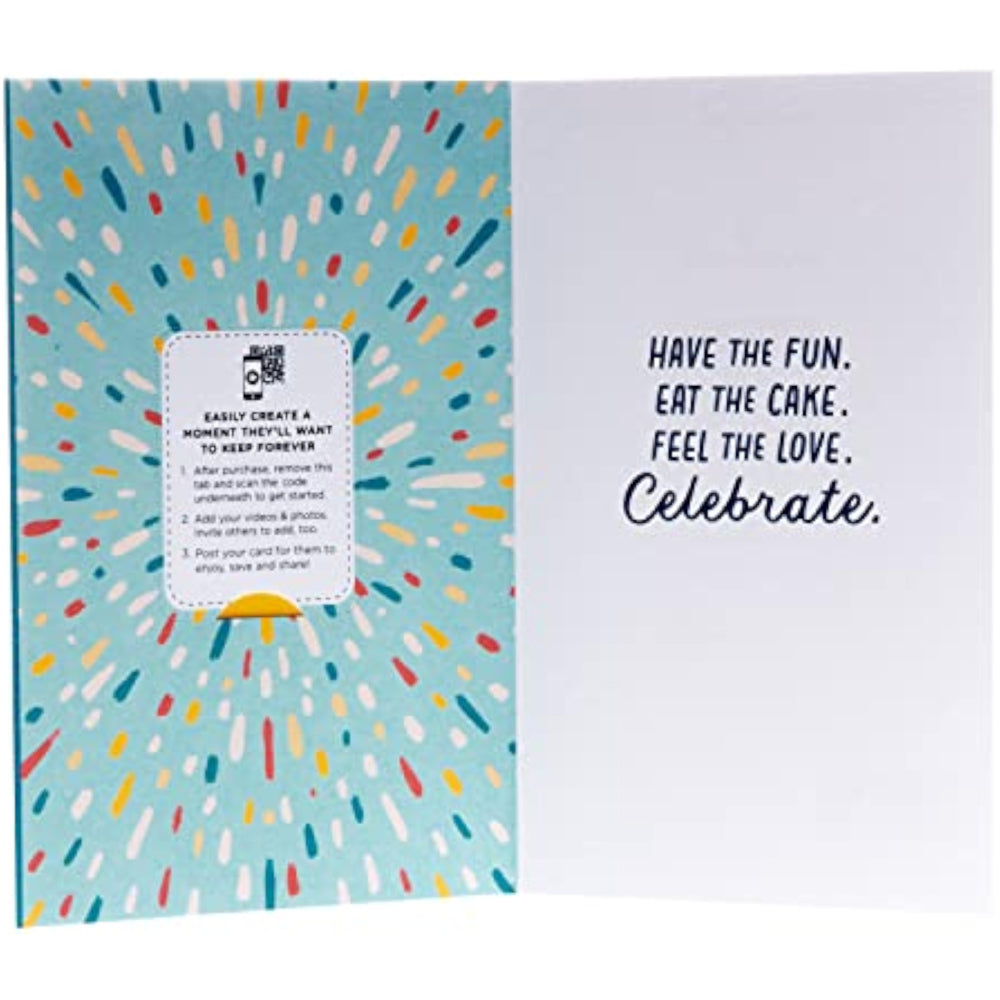 Hallmark Happy You Day balloons design birthday card with colorful balloon illustrations and playful lettering.