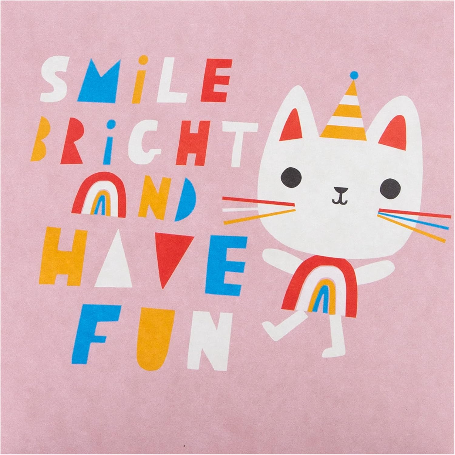 Hallmark Cat Designs kids birthday greeting card pack with 10 colorful cards featuring cute cat illustrations for children.
