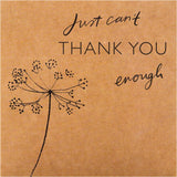 Set of 10 Hallmark thank you greeting cards in grey and brown with classic designs, perfect for expressing gratitude.