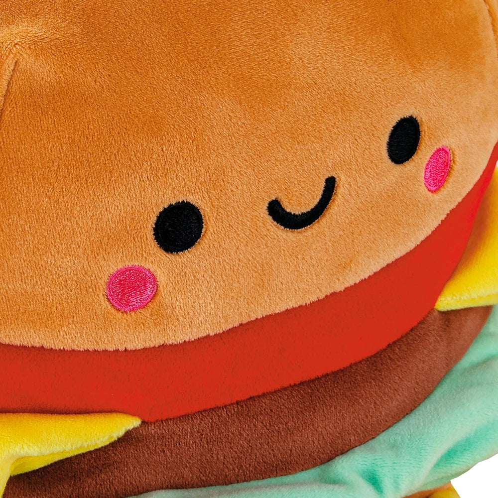 Hallmark Better Together jumbo burger and fries plush toys with magnetic features, soft and colorful, perfect for hugging or display.