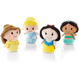 Hallmark Itty Bittys Disney Princess plush toy collector set featuring Belle, Cinderella, Snow White, and Jasmine in limited edition.