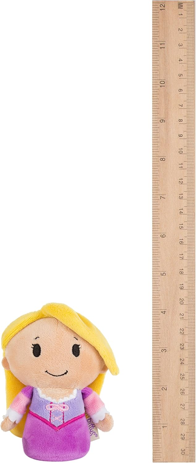 Hallmark Disney Princess Rapunzel Itty Bitty soft plush toy, small and cuddly with detailed Rapunzel costume and facial features.