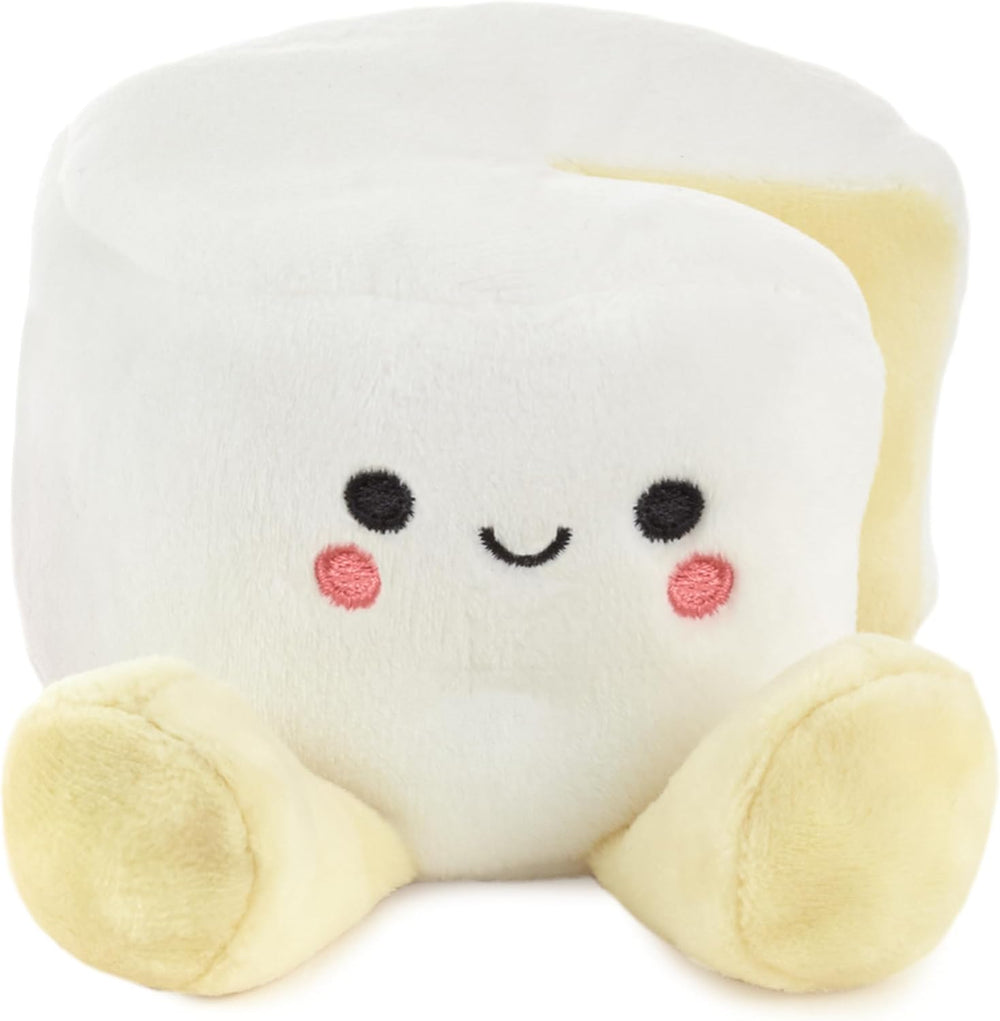 Hallmark Better Together grapes and cheese pair soft toy set, plush grapes and cheese wedge with smiling faces, cute and cuddly.