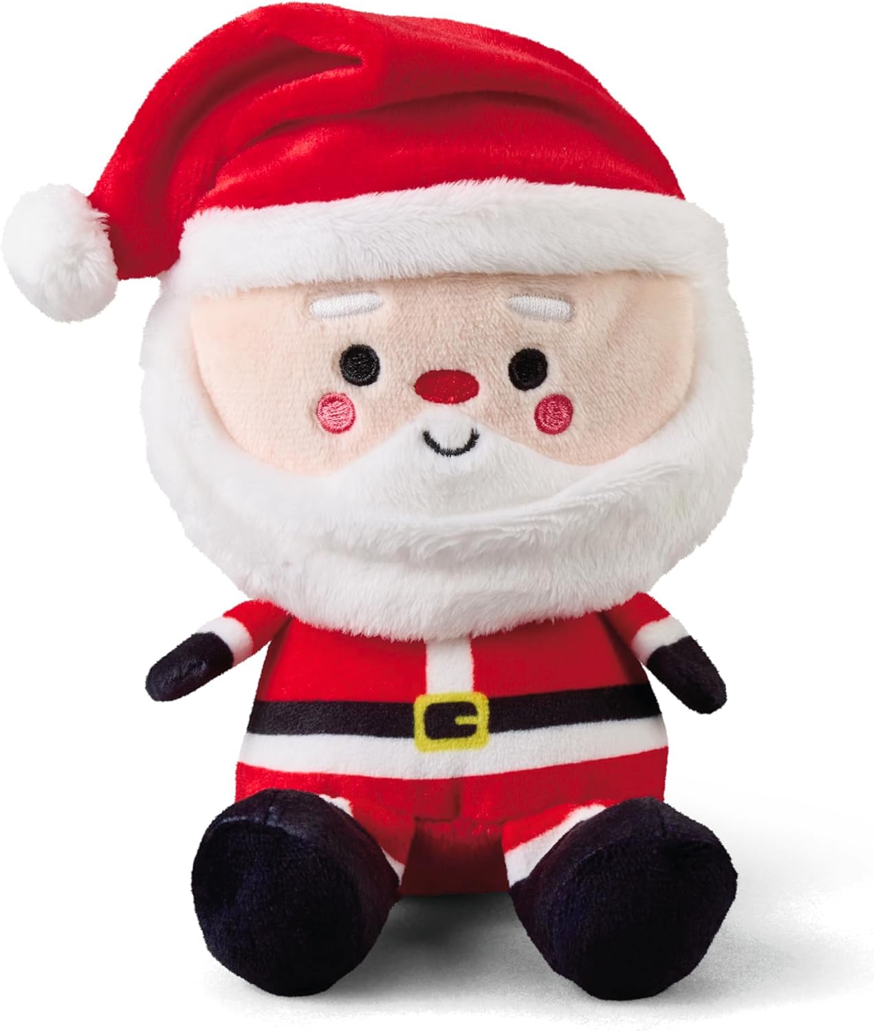 Hallmark Better Together Santa and Reindeer soft toy set, plush teddy pair for Christmas gift and best friend keepsake