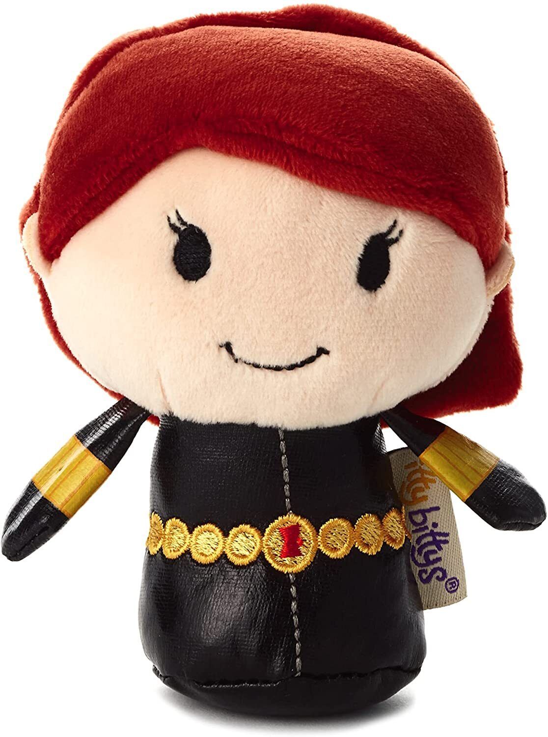 Hallmark Marvel Black Widow Itty Bitty soft plush toy featuring Black Widow character from Marvel Comics, small and cuddly.