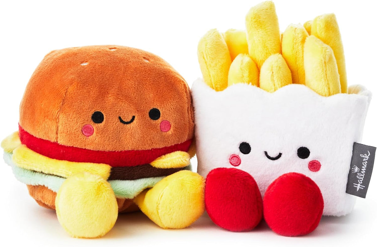 Hallmark Better Together Burger and Fries plush toy set featuring soft, cuddly burger and fries characters for kids and collectors.
