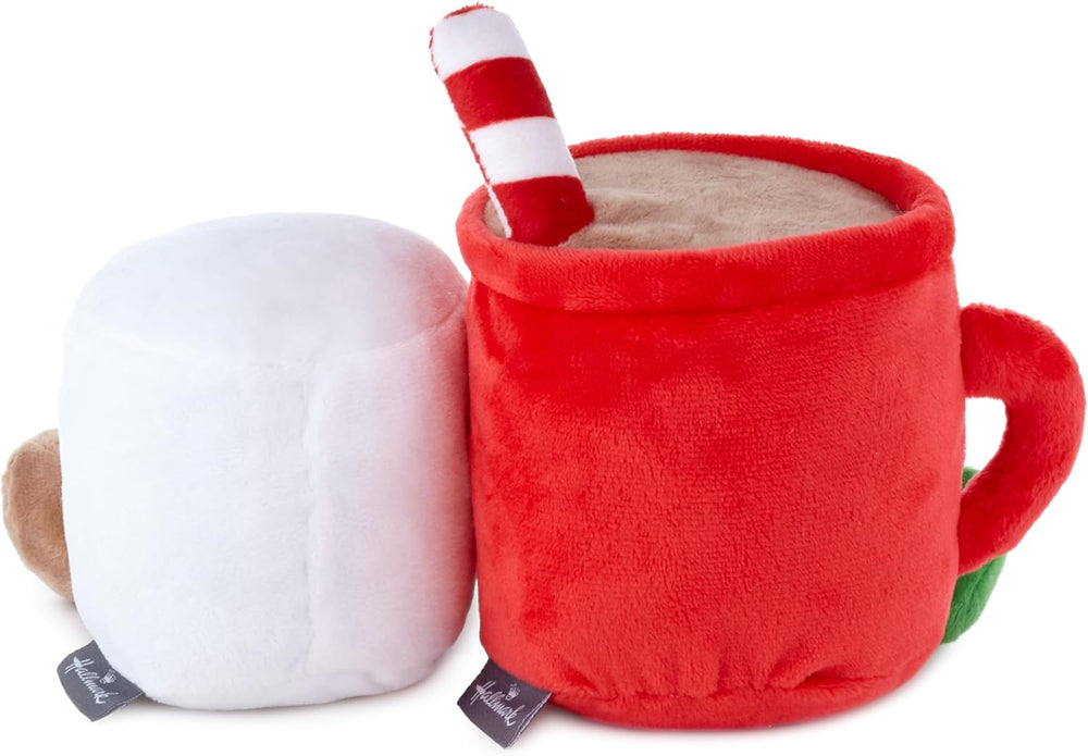 Hallmark Better Together hot chocolate and marshmallow plush toys, soft and cuddly, perfect for hugging and gift-giving.