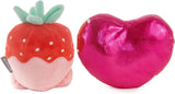 Hallmark Better Together strawberry and chocolate plush soft toys set, featuring cute, cuddly plush characters for kids and collectors