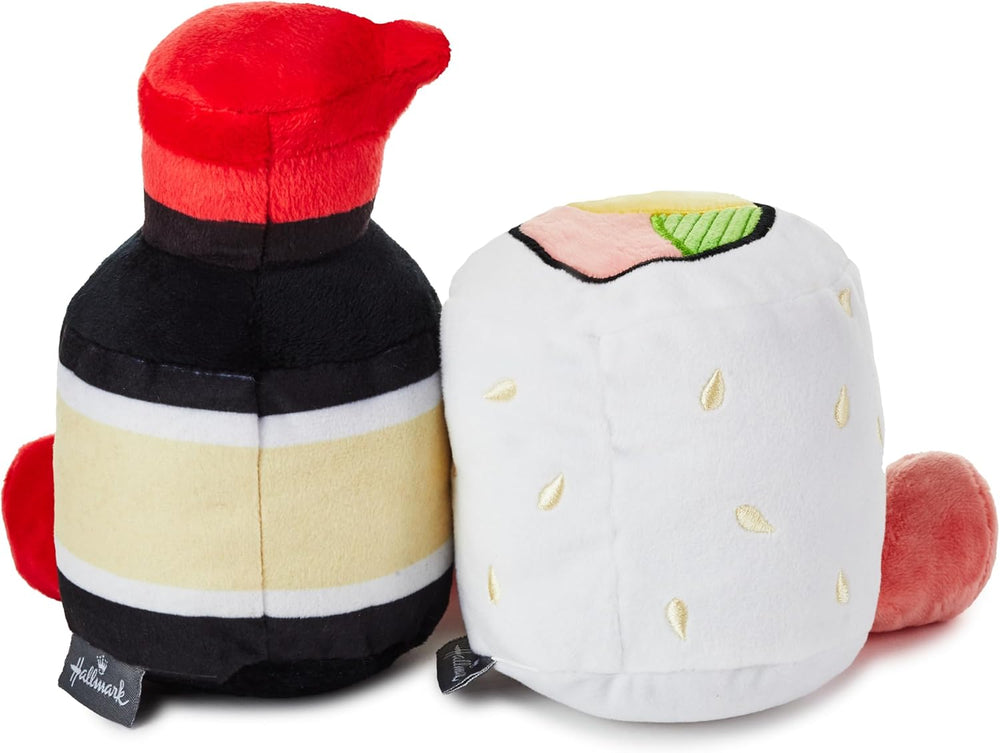 Hallmark Better Together Sushi and Soy Sauce plush toy pair, soft toys featuring cute sushi and soy sauce character for kids.