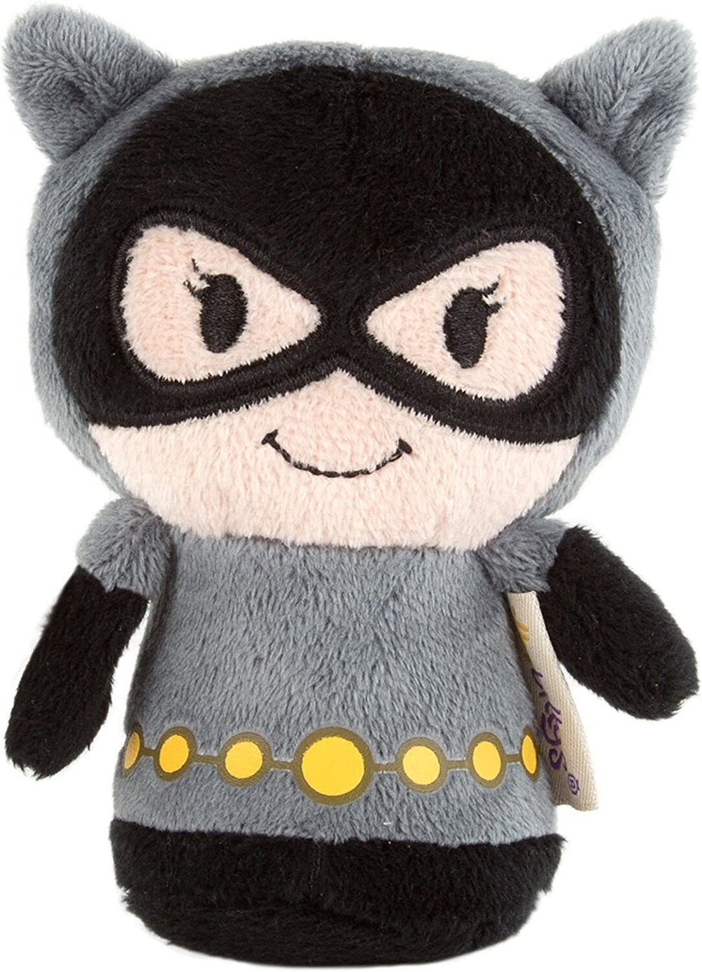 Hallmark DC Comics Catwoman Itty Bitty soft plush toy, small stuffed Catwoman figure with detailed costume and soft fabric.