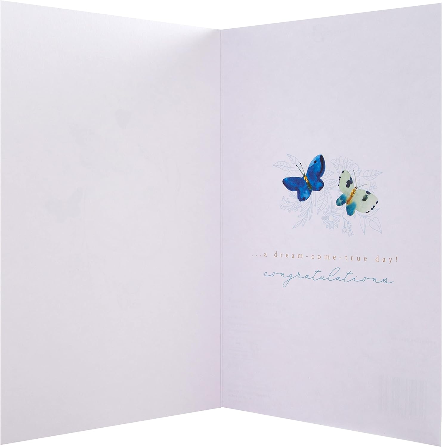 Hallmark wedding card featuring a traditional gold rings design, perfect for celebrating a couple's special day.