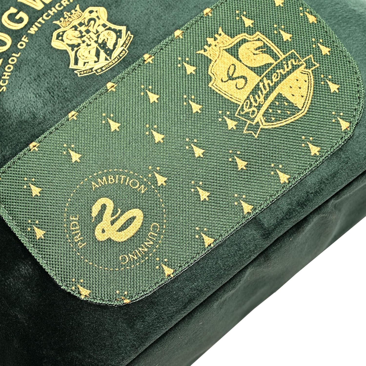Harry Potter Slytherin alumni cooler bag with Harry Potter branding, featuring Slytherin house crest and green accents.