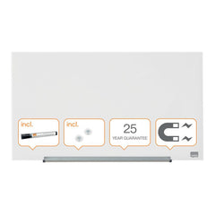 Nobo Impression Pro Magnetic Glass Whiteboard White 680x380mm 1905175