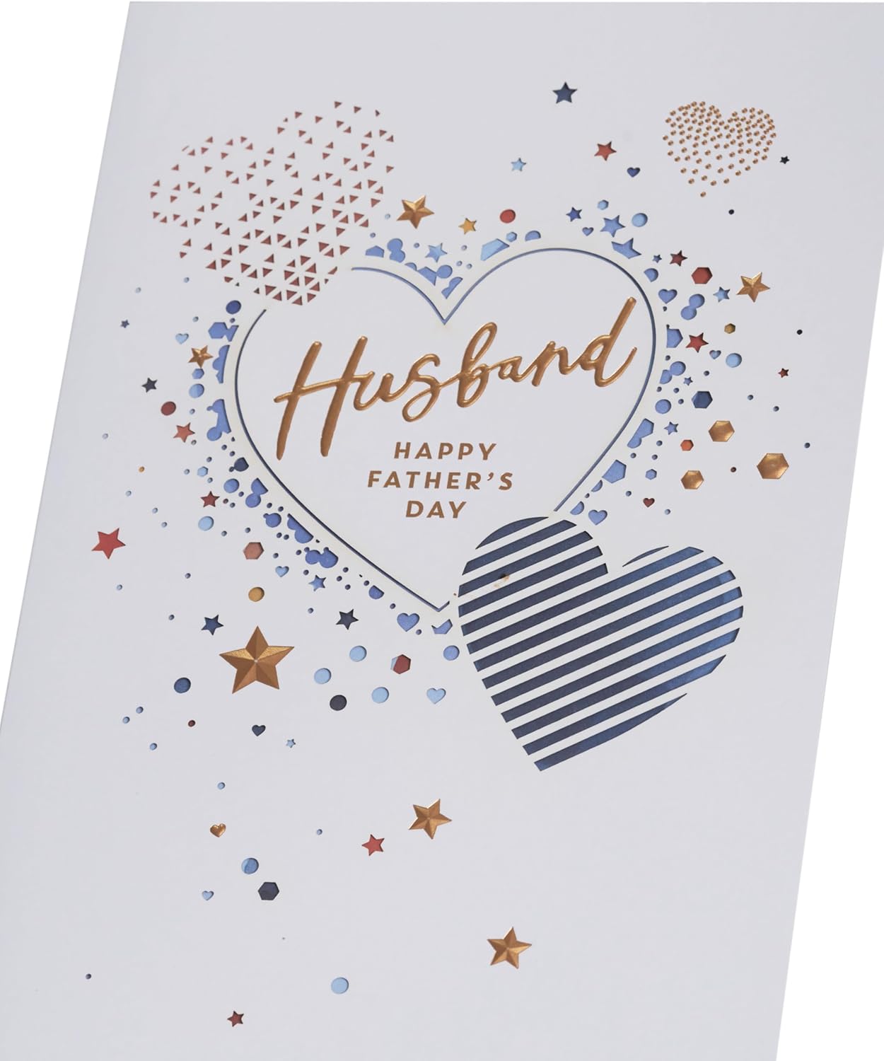 UK Greetings Father's Day Card for Husband - Love Heart Design