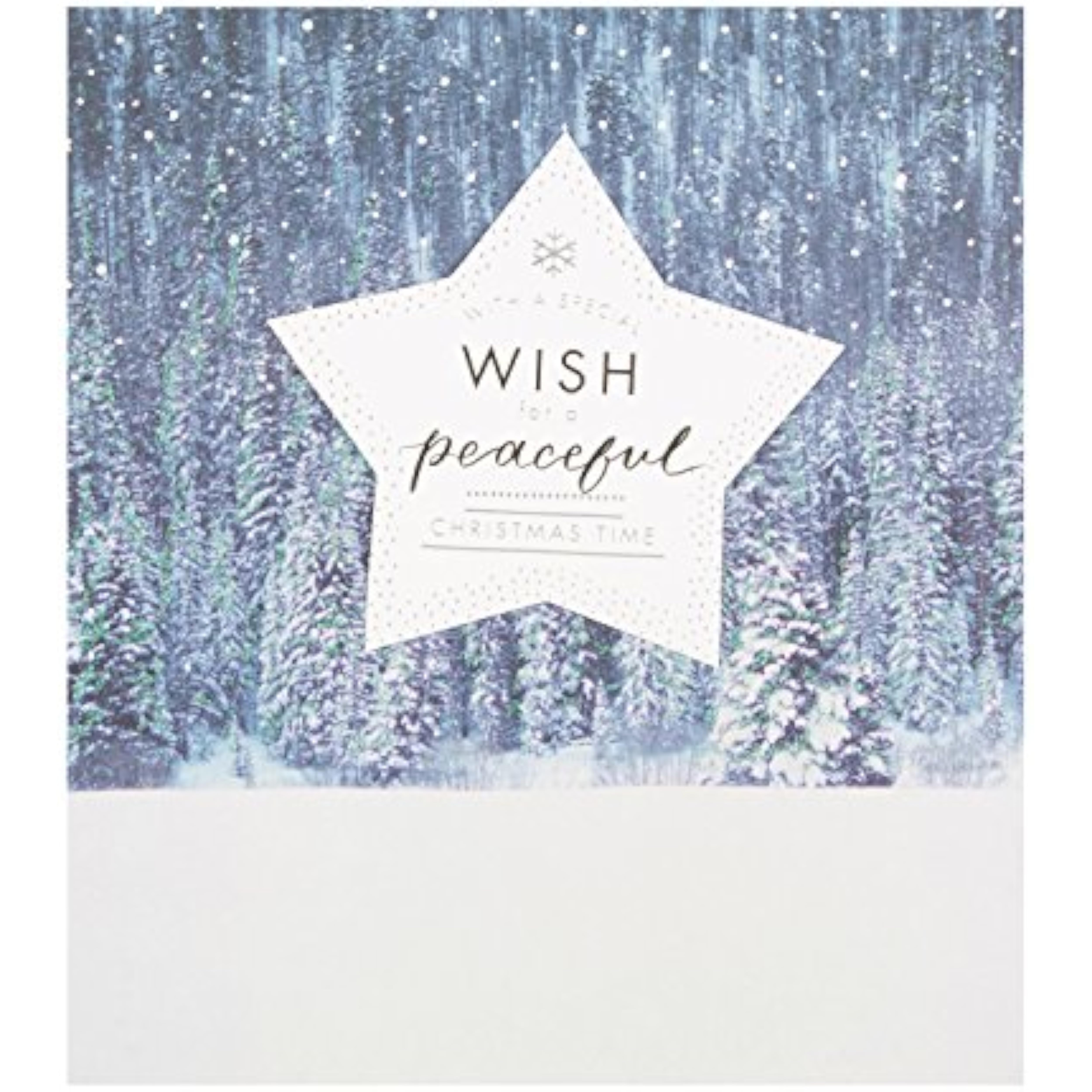 Special Peaceful Christmas Greeting Card with Elegant Festive Design and Heartfelt Wishes