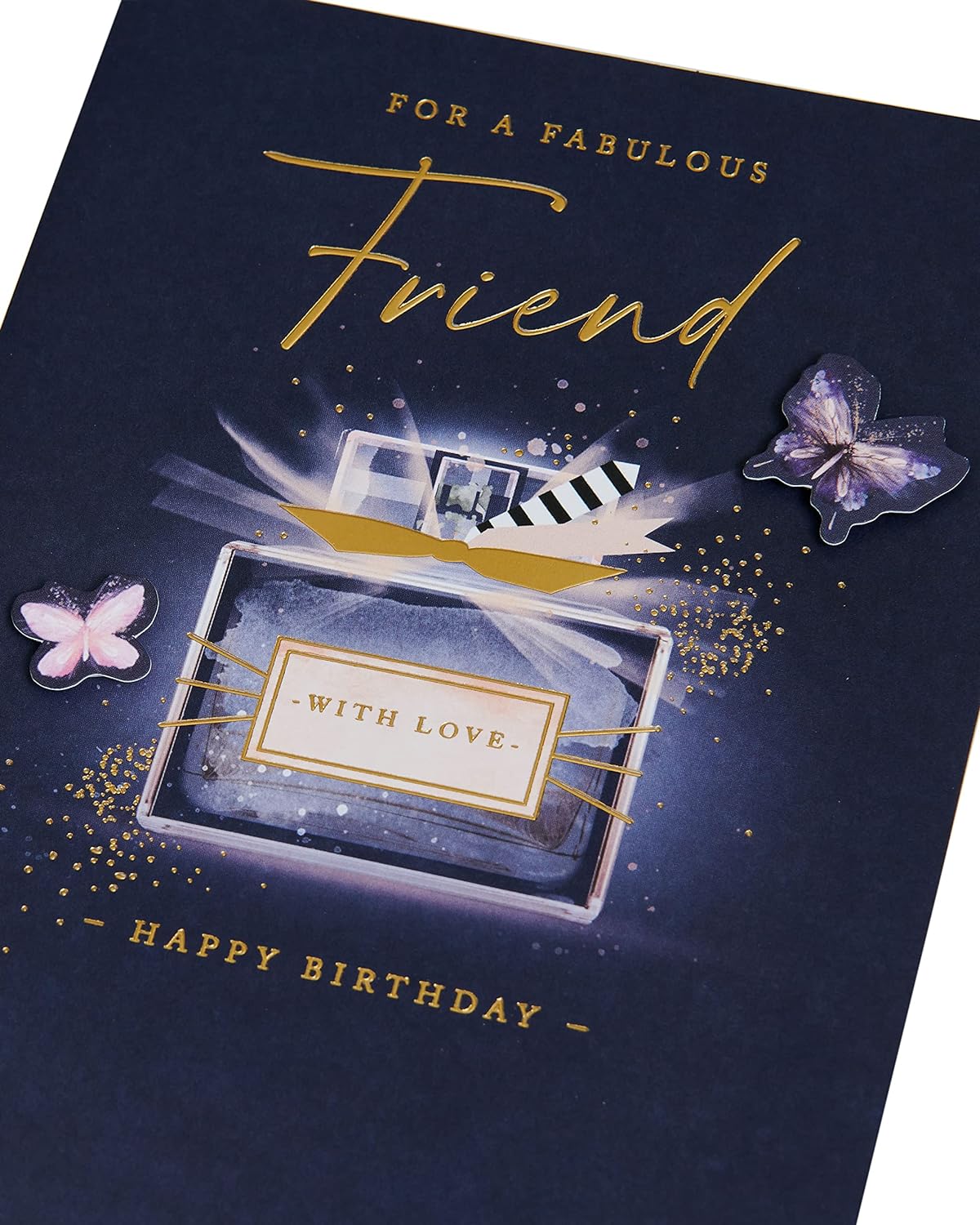 Birthday Card for Her/Friend - Blue Perfume Design