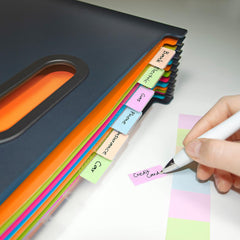 Rapesco SupaFile™ Twin Pack A4 13-Part Landscape Desktop Expanding File with Multi-coloured Dividers