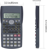 Black Helect 2-Line Engineering Scientific Calculator displaying mathematical functions on its screen.