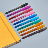 Helix gel pens in various colors, featuring smooth ink flow and comfortable grip, ideal for writing and drawing.