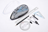 Helix Compact Essential Oracle Maths Set with various mathematical tools and accessories for educational use