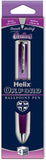 Helix Oxford Premium Ombre Pink ballpoint pen with blue ink, featuring a sleek design and comfortable grip for writing.