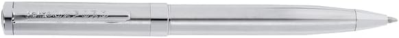 Helix Oxford premium stainless steel ballpoint pen with blue ink, featuring a sleek design and comfortable grip.