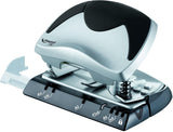 Helix Ergologic puncher punching up to 15 sheets of paper, compact office stationery with 2H blade in blister pack.