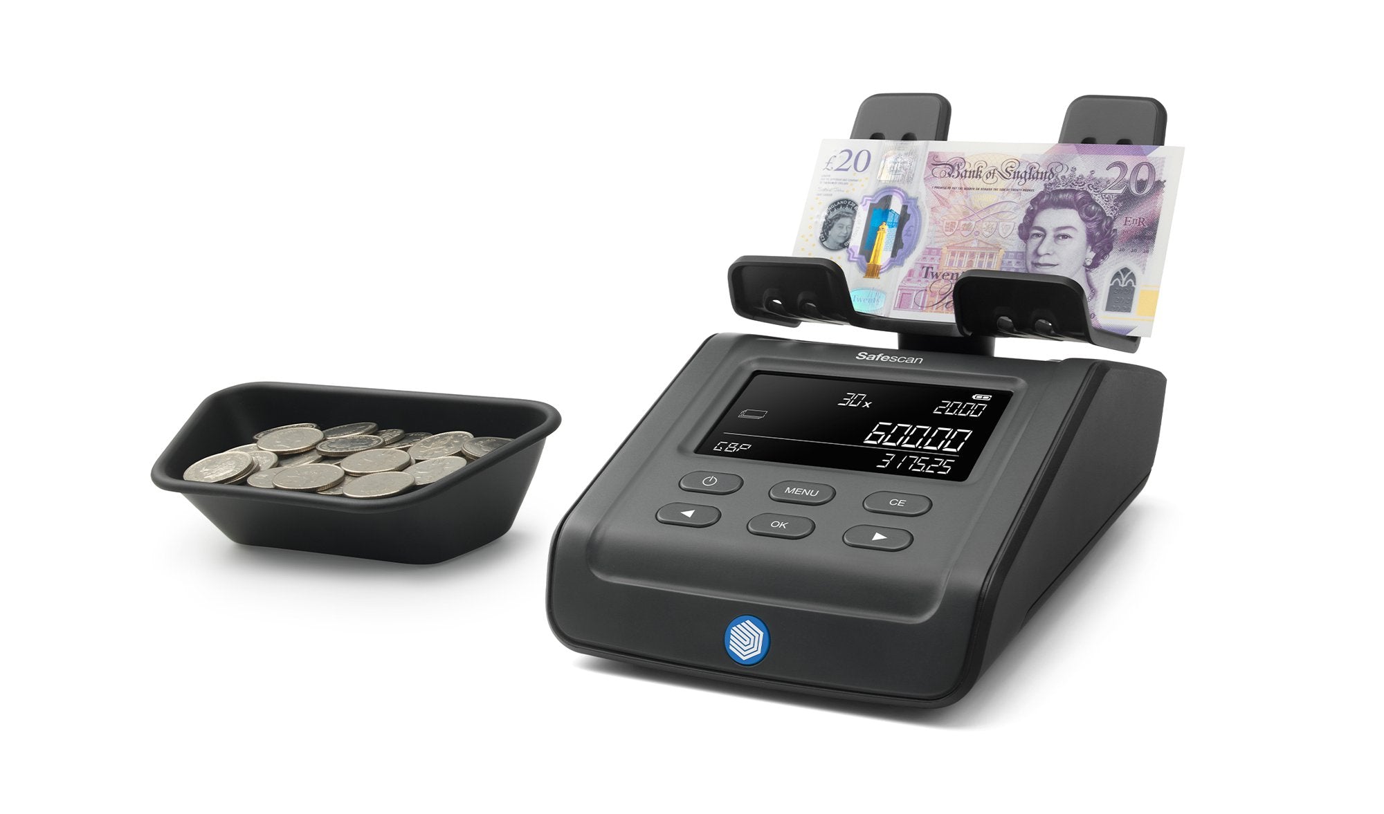 Safescan 6175 Money Counting Scales counts Queen Elizabeth & King Charles Notes - 131-0706 DD