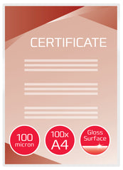 GBC Laminating Pouch A4 2x100 Micron Gloss (Pack 100) 3740306