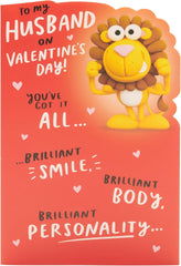 UK Greetings Valentine's Day Card For Husband - Funny Design