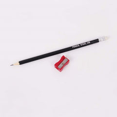 10 HB Pencils With Sharpener