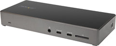 StarTech.com Triple 4K Monitor 100W Power Delivery DP 1.4 Alt Mode and DSC 2x DisplayPort 1.4 HDMI 6x USB USB C Dock