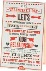 Romantic Cheeky Valentine's Day Card