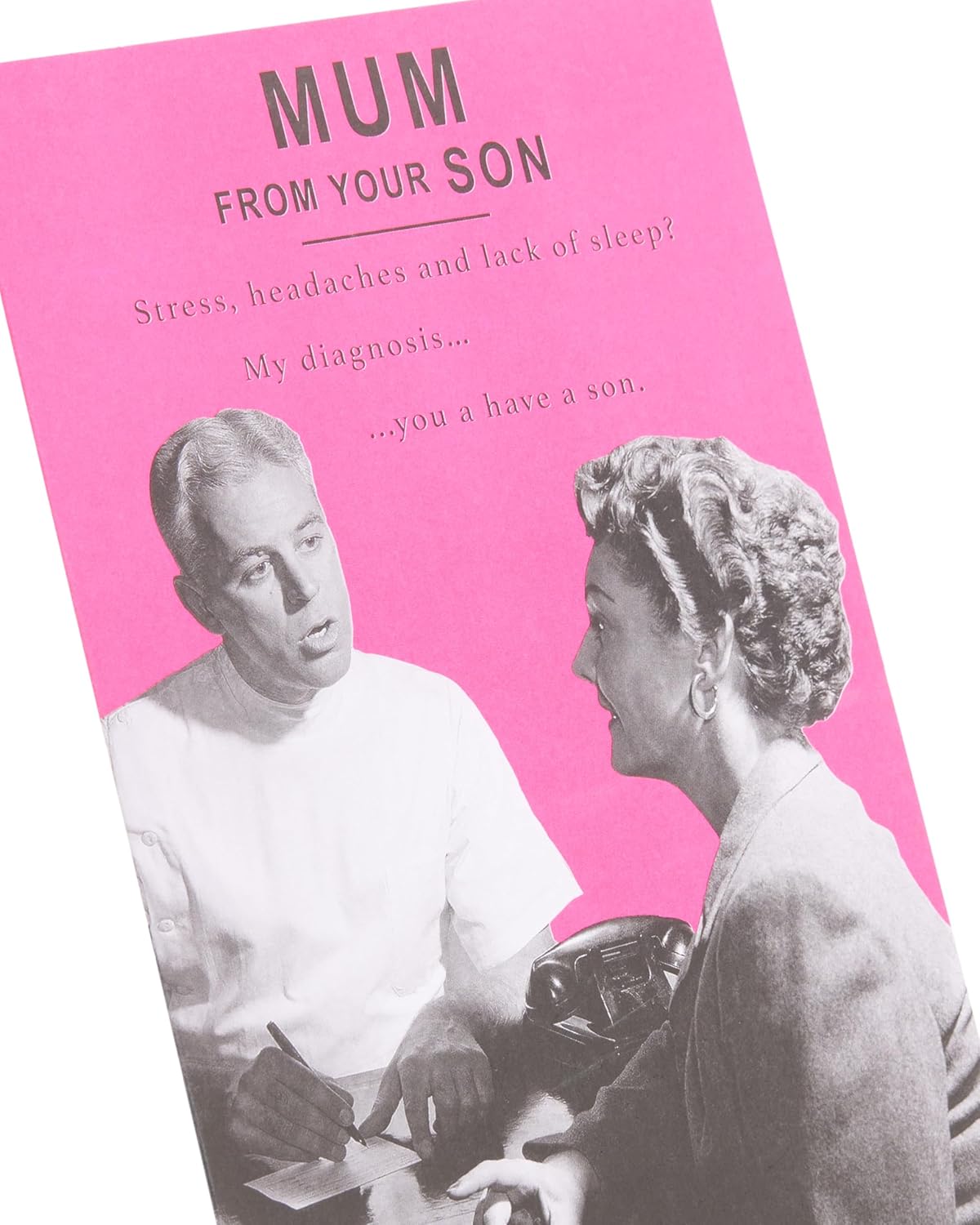 UK Greetings Mother's Day Card for Mum from your Son - Funny Design