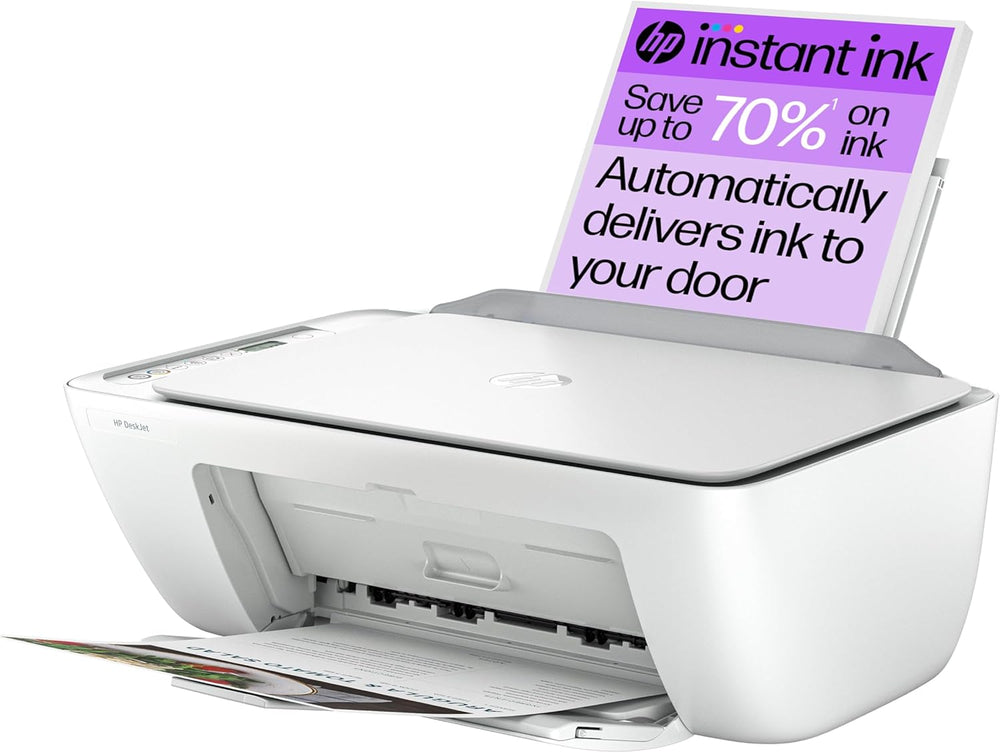 HP Deskjet 2810e all-in-one printer for home use, color, wireless, with print, scan, and copy functions.