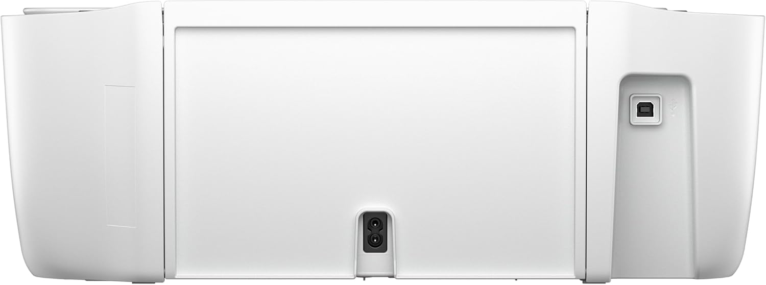 HP Deskjet 2820e All-in-One Printer showing front view with paper tray and control panel for printing, copying, and scanning.